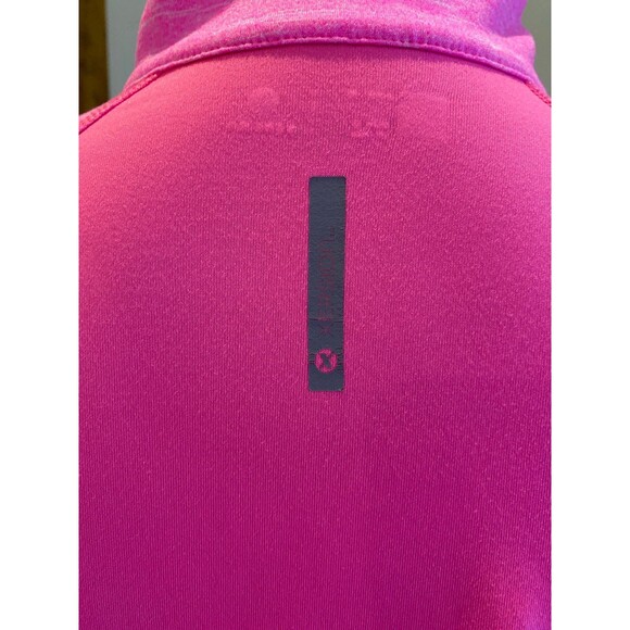 Xersion Jacket Size Medium Semi Fit Hot Pink 3/4 Zip Thumb Holes Stretchy - Picture 5 of 10